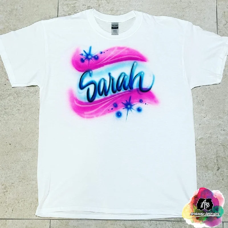 Airbrush Colored Name Shirt Design