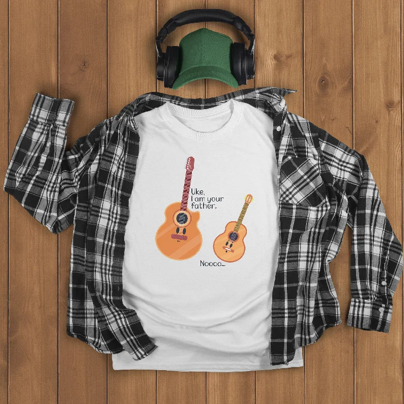 Guitarist Dad Shirts, Funny Ukulele Tees, U122