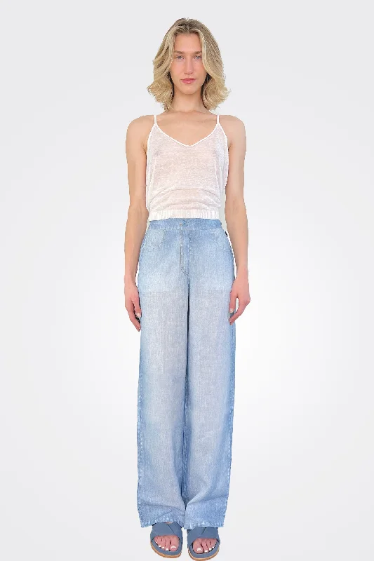 Amoni Wide Trousers - Light Denim