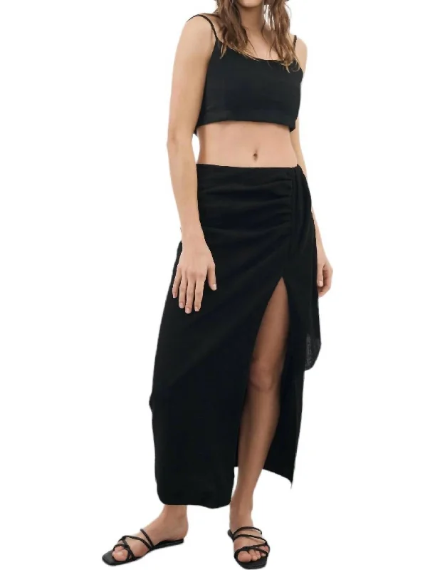 Bella Maxi Skirt In Black