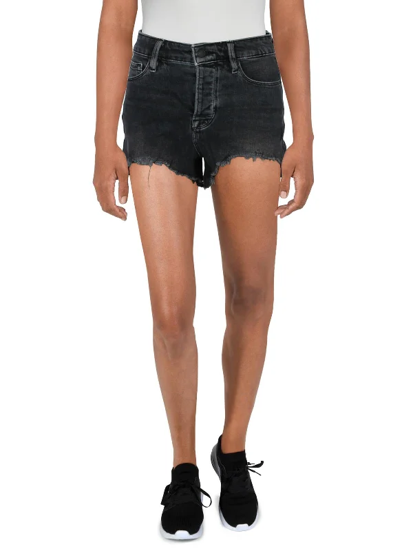 Bombshell Womens Frayed Hem Short Cutoff Shorts