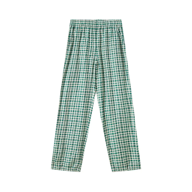 Casual Plaid Pants