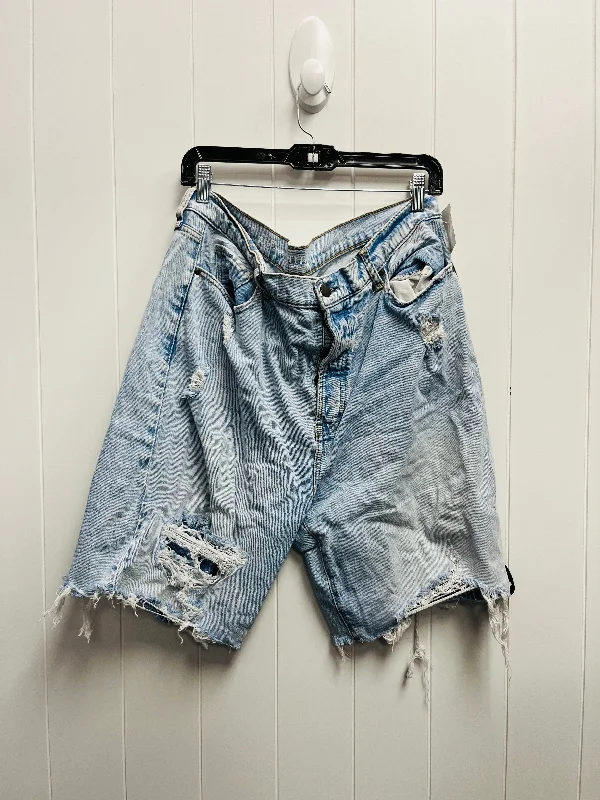 Shorts By Ana In Blue Denim, Size: 16