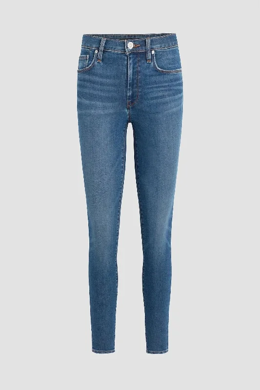 Barbara High Rise Super Skinny Ankle Jeans In Titan