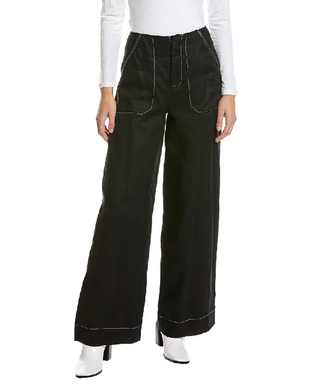 STAUD Park Linen Pant