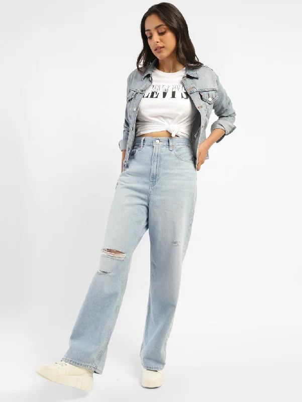 Women's High Rise Loose Fit Jeans