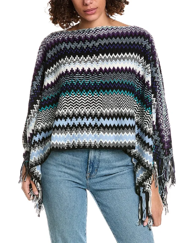 Missoni Wool-Blend Poncho