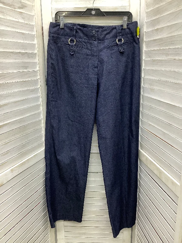 Pants Chinos & Khakis By Larry Levine In Blue Denim, Size: 12