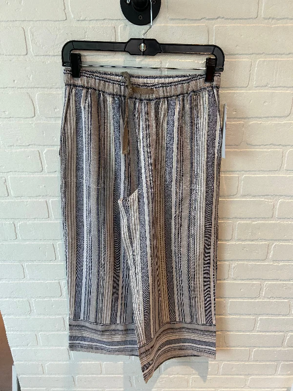 Pants Wide Leg By Clothes Mentor In Blue & Cream, Size: 4