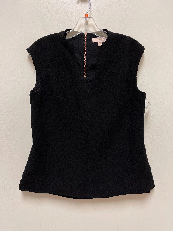 Black Top Sleeveless Designer Ted Baker, Size Xl