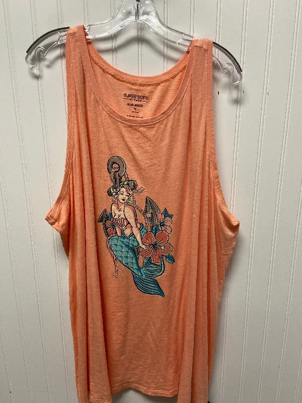 Top Sleeveless Basic By Torrid In Orange, Size: 5