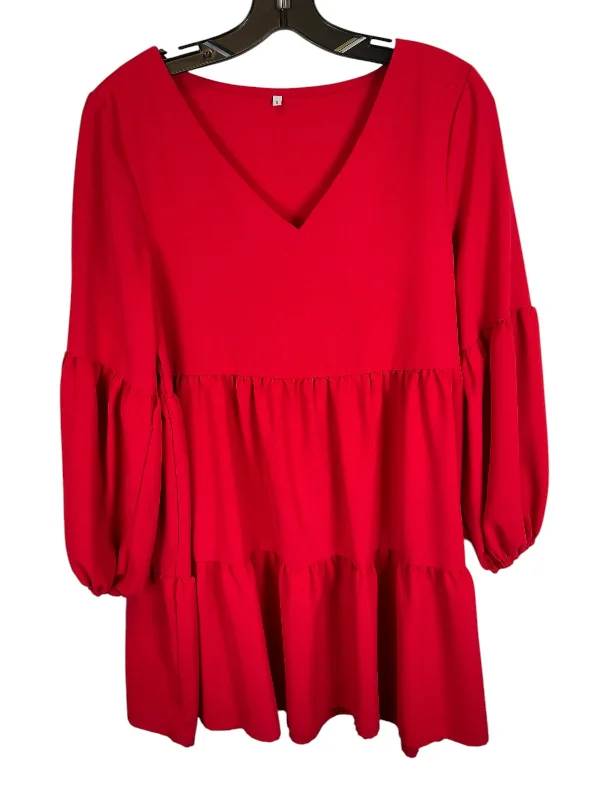 Dress Casual Short By Clothes Mentor In Red, Size: S