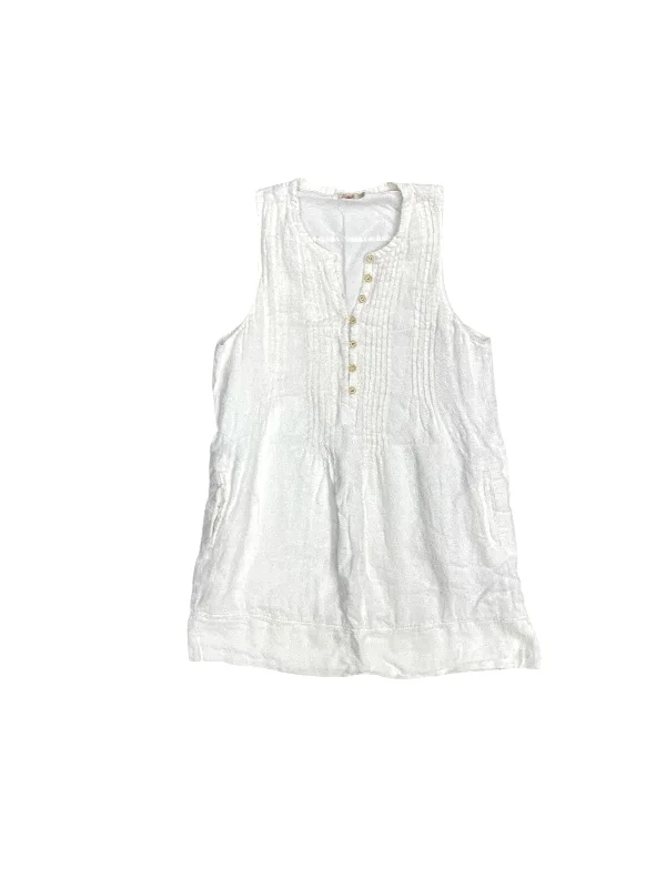 Dress Casual Short By Faherty In Ivory, Size: L