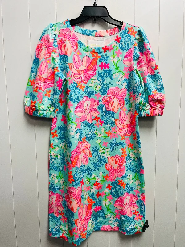 Dress Casual Short By Lilly Pulitzer In Blue & Orange, Size: M