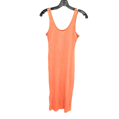 Orange Dress Casual Midi Primark, Size S