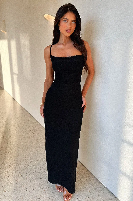 Nadine Maxi Dress - Black