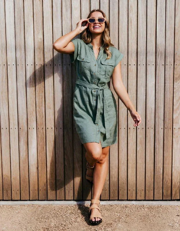 Foxwood Harlow Dress Khaki