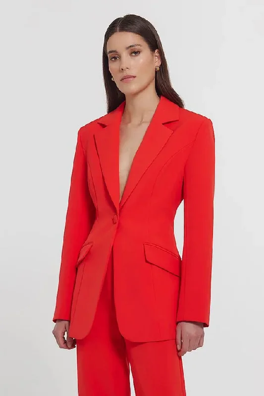 Kianna Sienna Blazer - Red