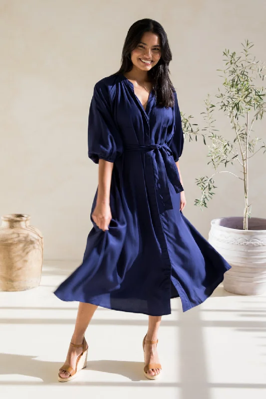 PQ Collection Athena Dress Navy