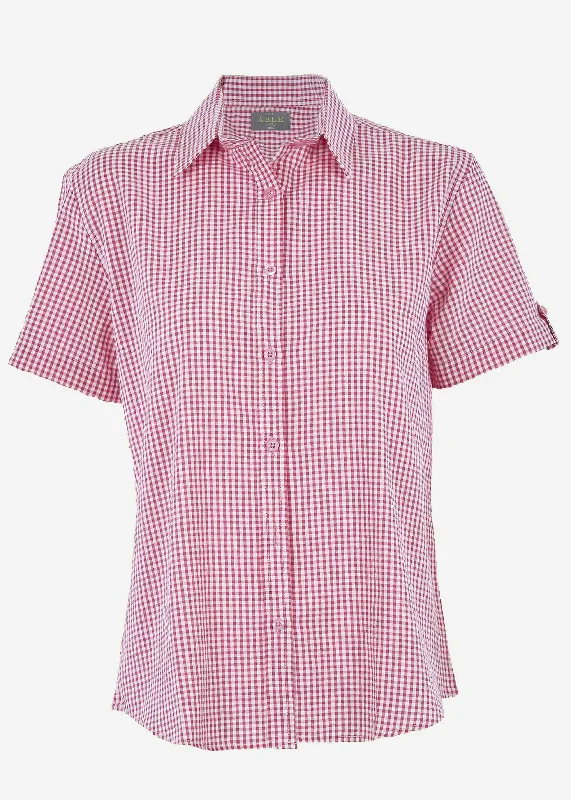 Camilla Short Sleeve Seersucker VELCRO® Brand Fastening Shirt