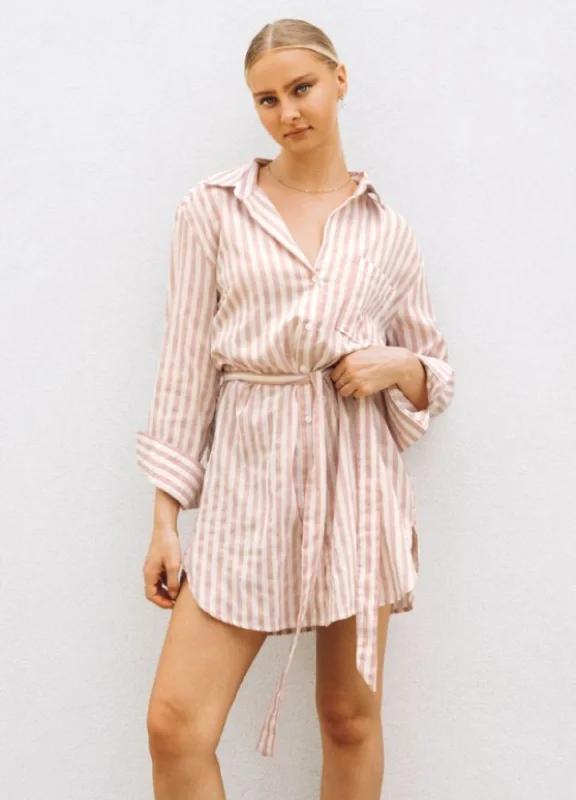 Paper Heart - Long Sleeve Sia Shirt Dress