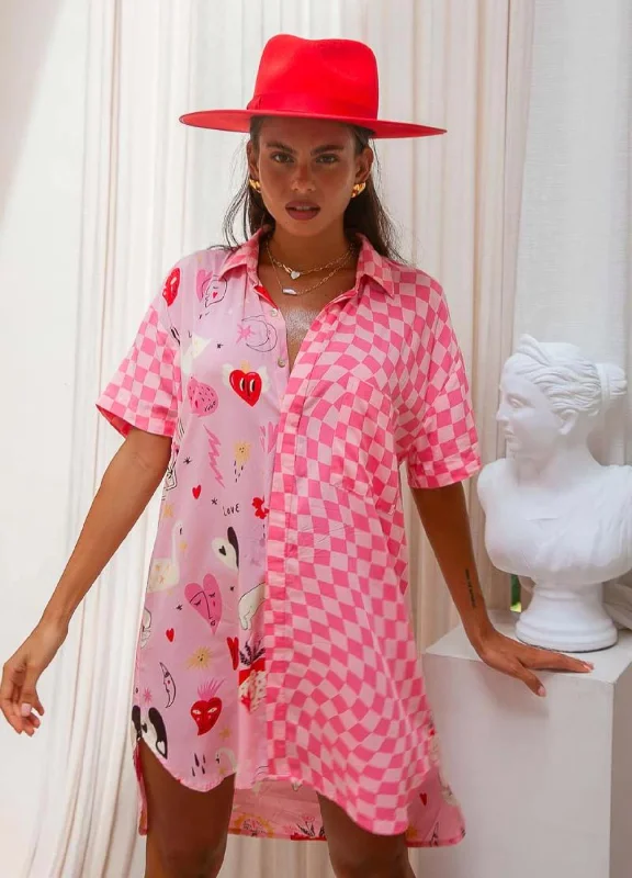 Palm Collective - Valentines Shirt Dress